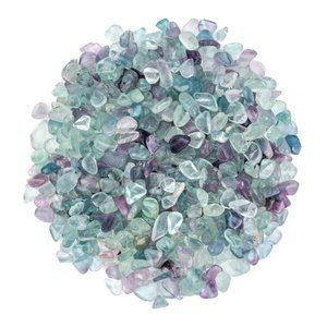 1 lb Extra Small Tumbled Rainbow Fluorite Gemstone Crystals Gem Chips Craft Rock